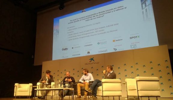 Javier Aparicio en la mesa redonda sobre la compra programática mobile en ATS Madrid