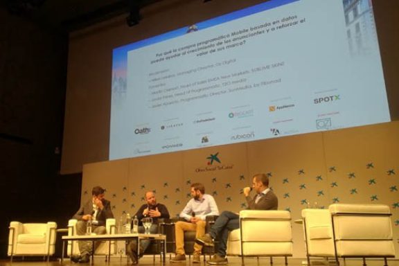 Javier Aparicio en la mesa redonda sobre la compra programática mobile en ATS Madrid